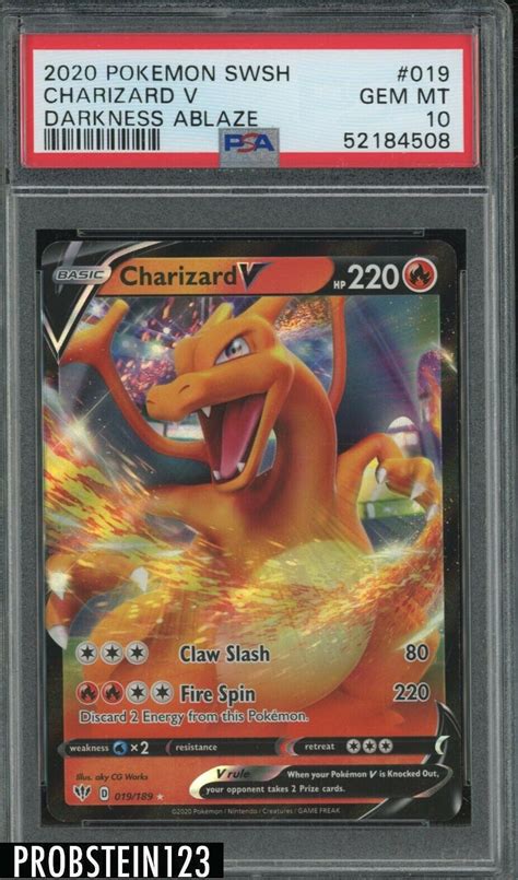 Mavin Pokemon Swsh Darkness Ablaze Charizard V Psa Gem Mint