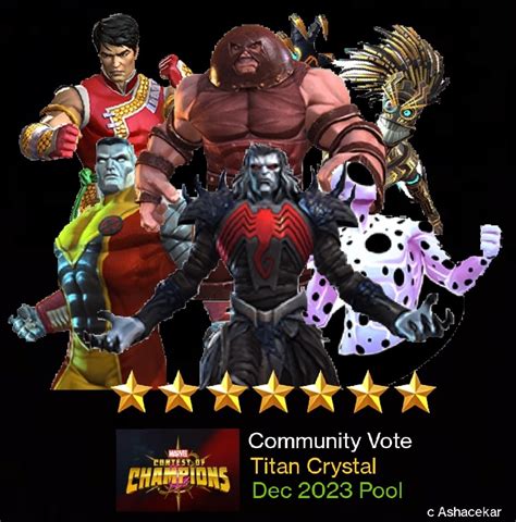 7 Titan Pool Dec 2023 Pool Community Voting Results — Marvel Contest Of Champions