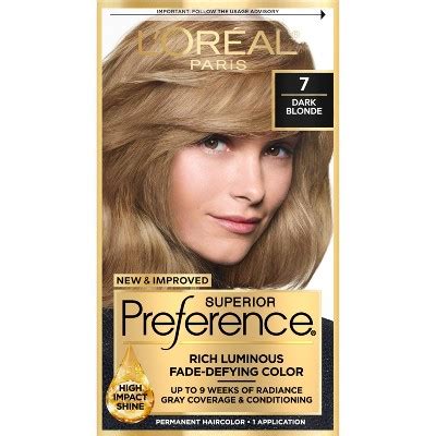 L Oreal Paris Superior Preference Fade Defying Color Shine System Fl Oz Dark Blonde