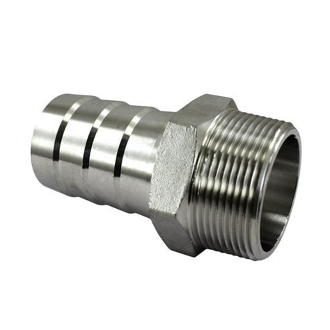 Deca Male Hose Barb Adapter 1 12 Male Npt X 1 12 Hose Barb 10 Pack