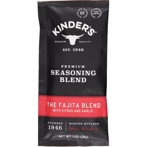 Kinders Seasoning Blend Premium The Fajita Blend 1 Oz Delivery Or