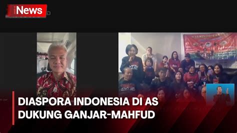 Diaspora Indonesia Di AS Dukung Ganjar Mahfud Apresiasi Program Lansia