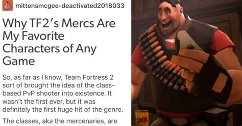 Tumblr User Comprehensively Explains Why Team Fortress 2 Mercenaries ... 