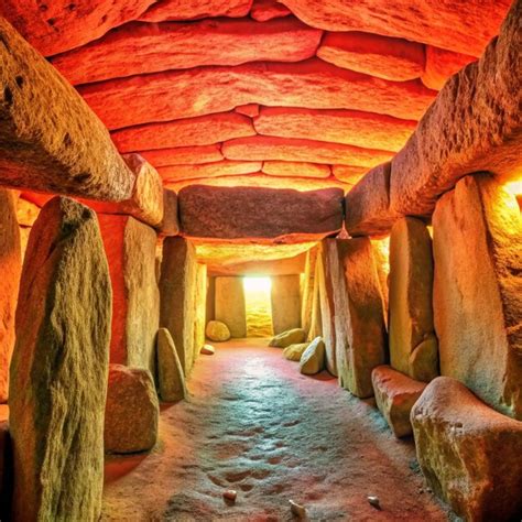 Dehus Dolmen Tomb The Interior View Of The Dehus Dolmen Neolithic Tomb