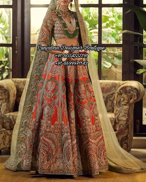 Latest Designer Bridal Lehenga Punjaban Designer Boutique