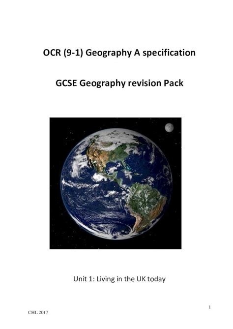 PDF OCR 9 1 Geography A Specification GCSE Geography