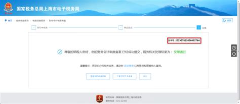 上海市电子税务局入口及财务会计制度备案操作流程说明