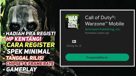 Cara Pra Register COD Warzone Mobile Di Playstore Spek Tanggal Rilis