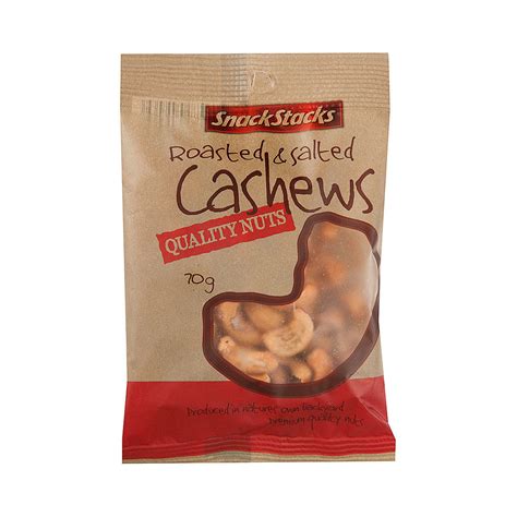 Snack Stacks Roasted & Salted Cashews 70g | The Reject Shop