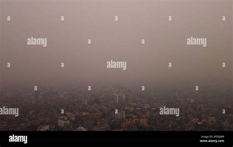 Kathmandu Nepal 26th Mar 2021 Thick Blanket Of Smog Covers