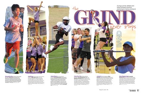 Yearbook Spread Summer Practices Yearbook Design Yearbook