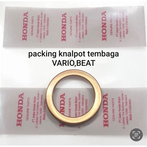 jual paking knalpot racing tembaga honda kvb vario  beat scoopy