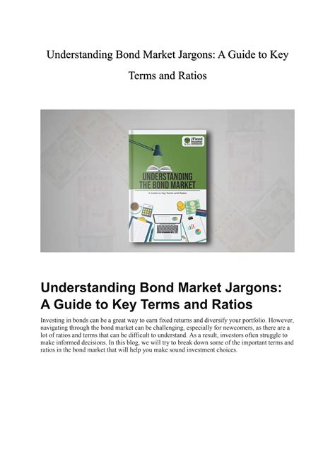 Understanding Bond Market Jargons A Guide To Key Terms And Ratios By