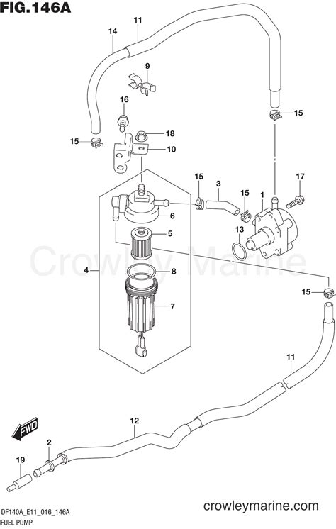 Fuel Pump Serial Range Four Stroke Outboard Df At