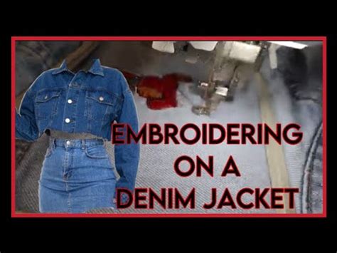 HOW TO EMBROIDER A DENIM JACKET WITH A SMALLER MACHINE BROTHER SE 625