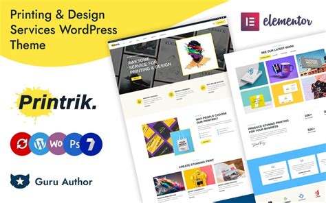 Print Shop Website Templates 119 Best Press Services Web Themes