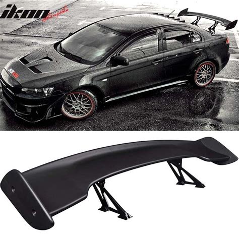 Fit For Universal Inch Abs Black Gt Wing Span Jdm Trunk Spoiler Wing