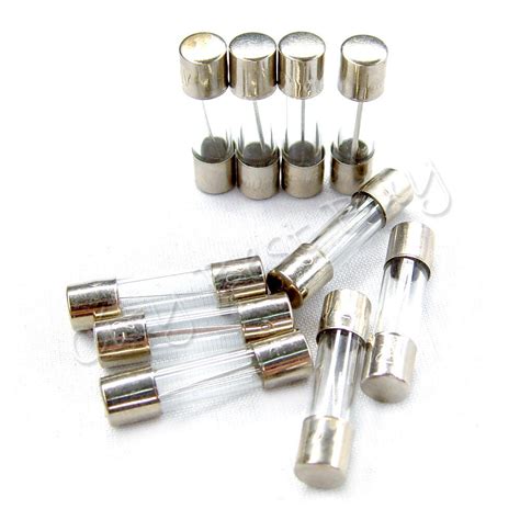 Five Pcs A Fifteen A V Quick Fast Blow Glass Tube Fuses X Mm