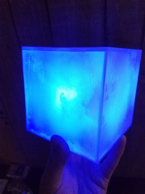 The Tesseract Infinity Stone Space Stone Container Replica Etsy