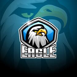 Eagle Sport Mascot Logo Design Royalty Free Vector Image