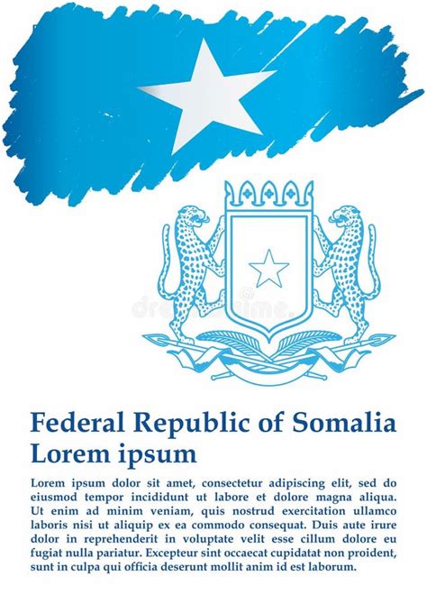 Bandera De Somalia Rep Blica Federal De Somalia Plantilla Para El Dise