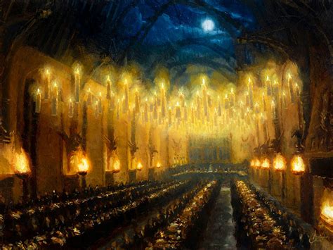 Harry Potter - The Great Hall Painting by Christopher Clark - Fine Art ...