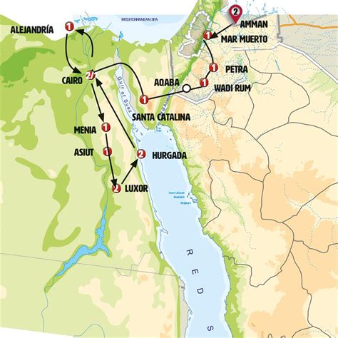 Jordania y Egipto al Completo por tierra 2024 Oriente Medio y África