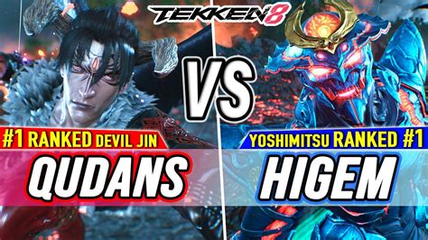 T8 Qudans 1 Ranked Devil Jin Vs Higem 1 Ranked Yoshimitsu