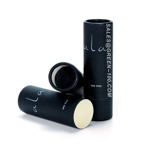 Black Cardboard Paper Lip Balm Tubes — Tube Packaging