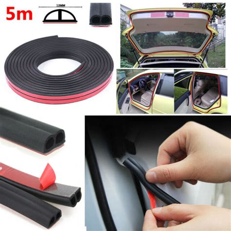 Weatherstrip B Type Car Door Boot Seal Strip Edge Trim 16 Ft Rubber