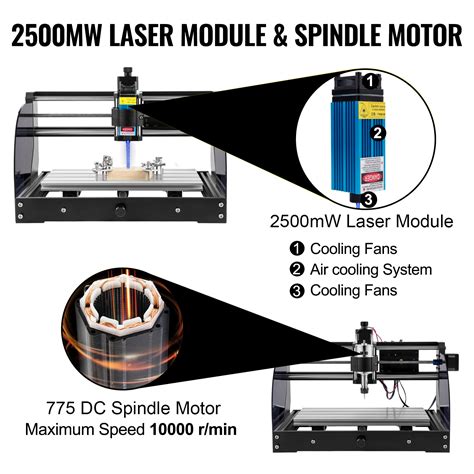 Vevor CNC 3018 Pro CNC Router 2 5W Laser 3 Axis GRBL Control Laser