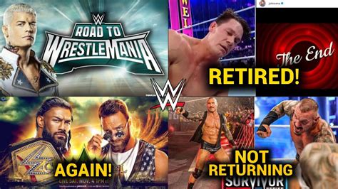 OMG John Cena Retired Randy Orton Not Returning Roman Reigns Vs