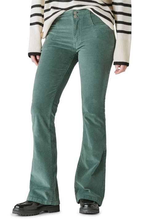 Lucky Brand Stevie High Waist Flare Jeans In Green Lyst