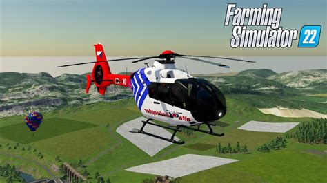 FS22 Flying Over The City In EC 135 Alfa Helicopter Mod For Farming