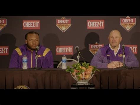 Lsu Matt House Dc And Mekhi Wingo Talk Citrus Bowl Youtube