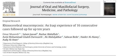 نشر بحث علمي في مجلة عالمية ضمن الربع الثاني بمستوعبات سكوباس كلية طب الأسنان جامعة بغداد