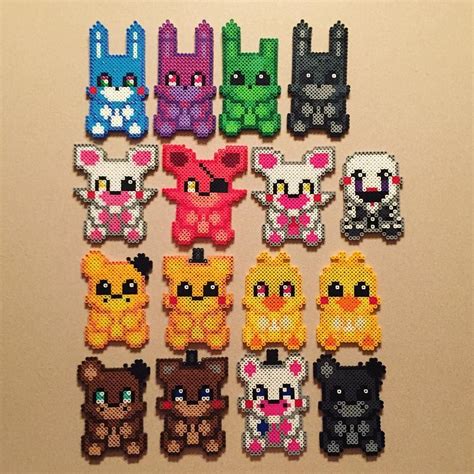 Fnaf Perler Beads By From Lindsey With Love Plantillas Hama Beads