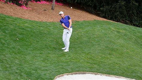 Masters Champion Danny Willett Of England Chips From The Rough On The