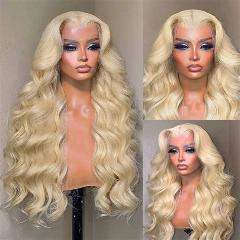 613 Transparent 13x6 Body Wave Honey Blonde Lace Frontal Human Hair Wigs Brazilian Glueless Wigs