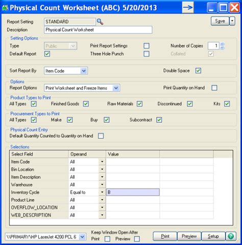 Sage Erp Mas How To Process Inventory Cycle Counts