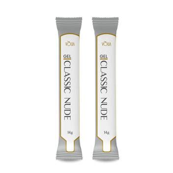 Kit Sachês Gel Classic Nude Refil Alongamento G Vlia Vòlia Gel para Unhas Magazine Luiza
