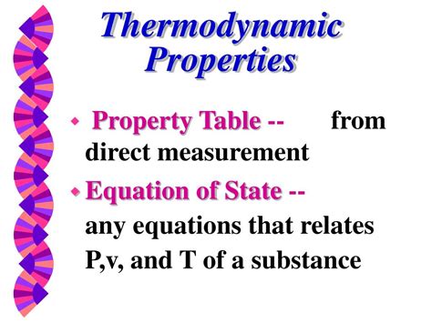 Ppt Thermodynamic Properties Powerpoint Presentation Free Download