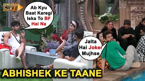 Bigg Boss 17 Live Abhishek Kumar Ne Gharwalo Ke Saamne Isha Ko Mara