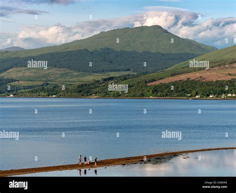 Enjoying A Causeway That Is Exposed At Low Tide On Loch Fyne Western