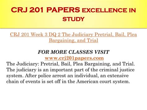 PPT CRJ 201 PAPERS Excellence In Study Crj201papers PowerPoint