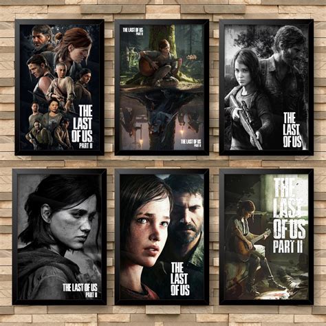 The Last Of Us Quadros E Placa Decorativa De Parede Para Quarto E