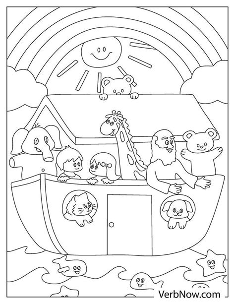 Noah Sark In Noahs Ark Coloring Page Noahs Ark Sunday School