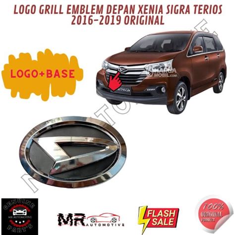 Emblem Logo Grill Depan Xenia Sigra Terios 2016 2022 Original Lazada