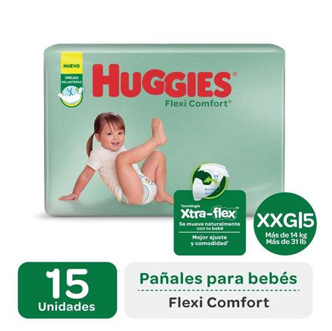 Huggies Pañales Active Sec Xtra Flex XXG x 15 unid