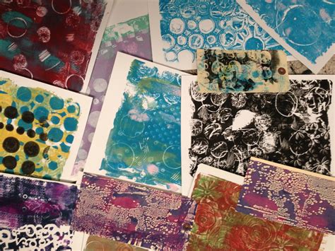 Claudines Art Corner Gelli Plate Prints